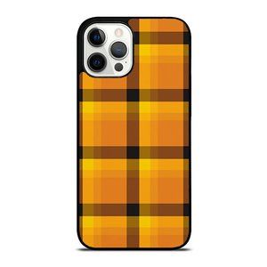 Fall Plaid Halloween Thanksgiving Orange and Black Autumn iPhone  Case